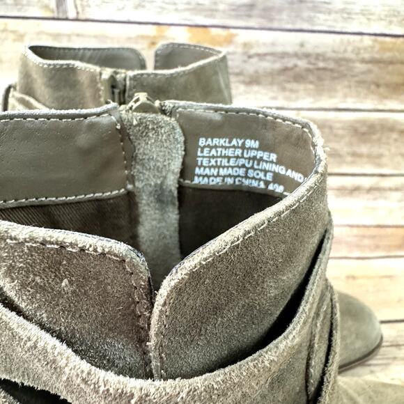 Steven by Steve Madden Womens Taupe Brown/Grey Suede Strappy Fringe Boots 9M - Picture 9 of 9